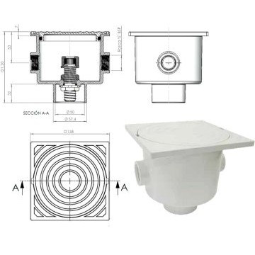 Boîte Connexion Projecteur ABS Ø50 Femelle LED