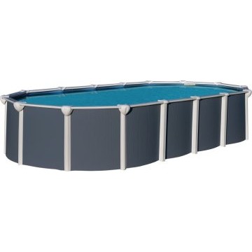 Piscine Hors Sol Gris Métal Prestige 7.6x3.95/1.32